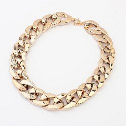 Chunky Thick Chain Adjustable Necklace -  