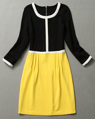 round collar frock