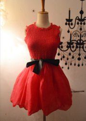 round collar frock