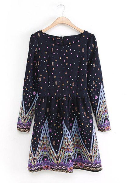 round collar frock