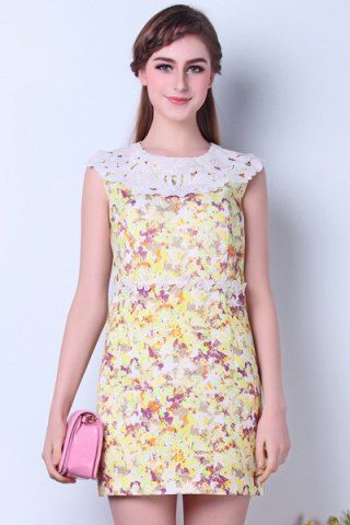 round collar frock