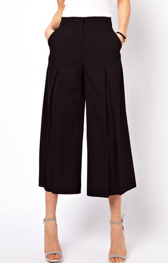 black cropped pants womens