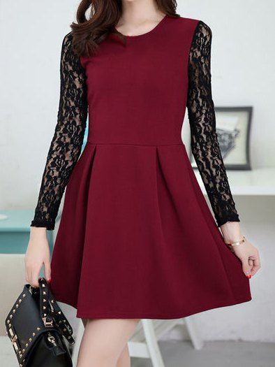 round collar frock