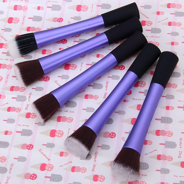 [35 OFF] 5PCS Highend Brush Sets Soft Cosmetic Face Powder Makeup