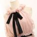 Sexy Halter Neck Sleeveless Bowknot Embellished Backless Chiffon Women's Dress -  