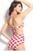 High Waisted Cute Halterneck Polka Dot Two-Piece Swimwear For Women -  
