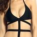 Sexy Halterneck Hollow Out One-Piece Swimwear For Women -  