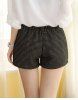 Fashionable Print Button Embellished Slimming Women's Shorts -  