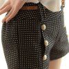 Fashionable Print Button Embellished Slimming Women's Shorts -  