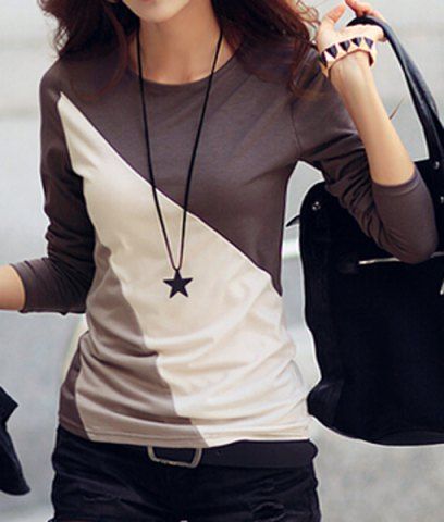 round collar full sleeve t shirt