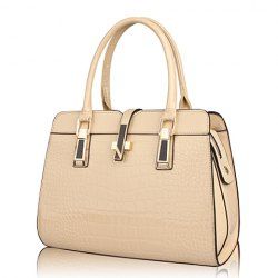 Trendy Crocodile and Metallic Design Women's Tote Bag