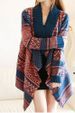Trendy Style Jacquard Pattern Irregular Long Sleeve Women's Cardigan -  