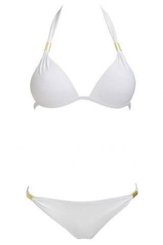 halter neck lace sexy rosegal embellished bikini metal fb join