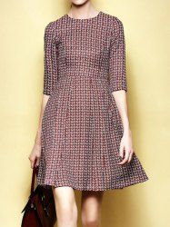 round collar frock