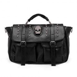 Punk Rivets and Skull Design Women's Tote Bag