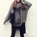 Exquisite Striped Color Splicing Warm Knitted Scarf For Women -  