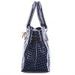 Trendy Crocodile Print and Metallic Lock Design Women's Tote Bag -  