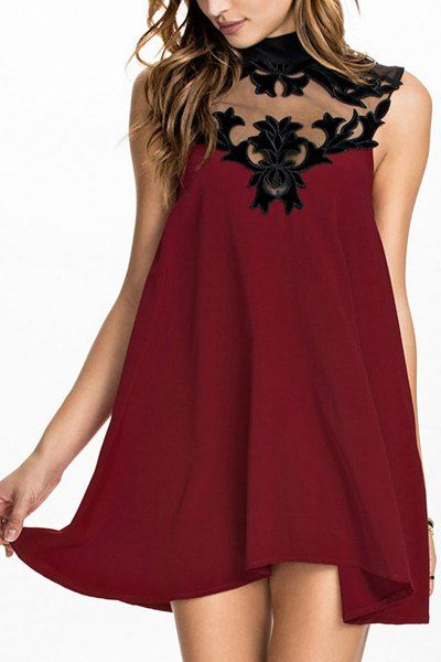 turtleneck sleeveless gown