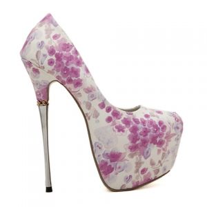 flower pattern pumps