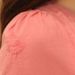Stylish Scoop Neck 3/4 Sleeve Spliced Solid Color Women's Blouse -  