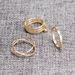 6PCS of Chic Women's Round Solid Color Rings -  