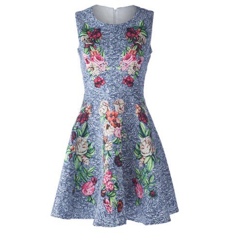 flower collar dress
