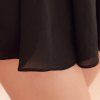 Fashionable Black Pleated Culottes For Women -  