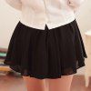 Fashionable Black Pleated Culottes For Women -  