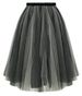 Stylish Elastic Waist Organza Ball Gown Skirt For Women -  