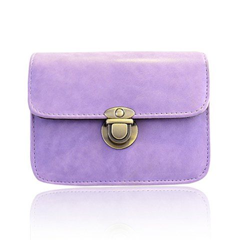 purple chain bag