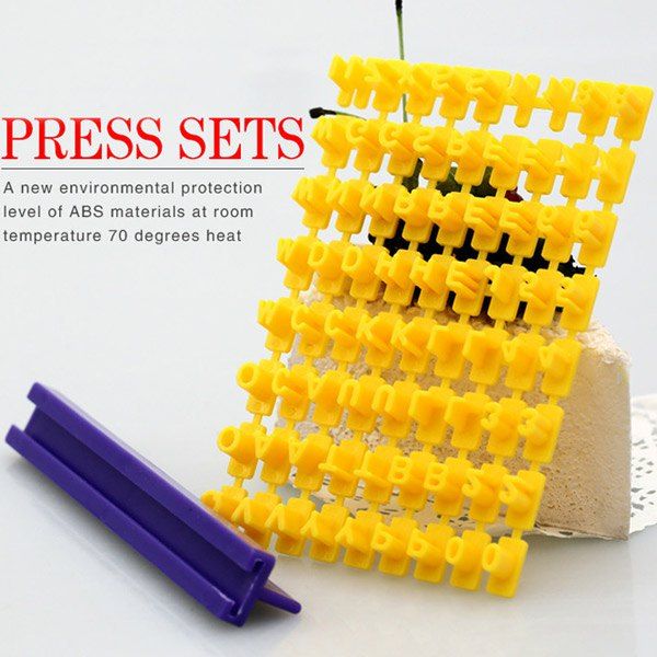 

Creative Baking Letters and Numbers Printed Embossing Fondant Decoration Mould Cake Decorating Sugar Arts Mold, As the picture