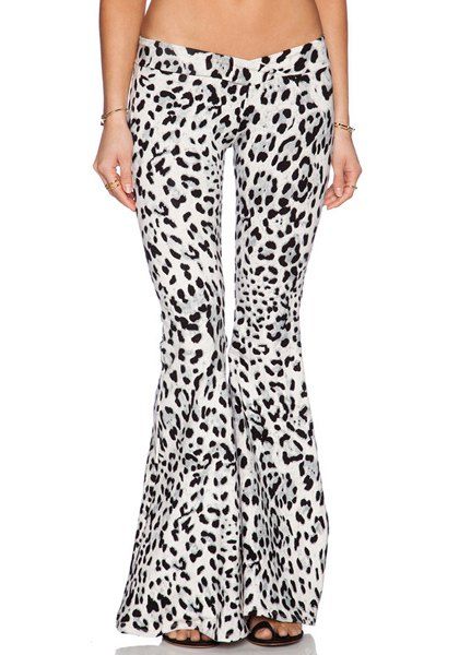 [32% OFF] Stylish Low-Waisted Leopard Print Boot Cut Women's Pants ...