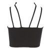 Stylish Halter Sleeveless Backless Spliced Women's Crop Top -  