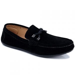 Concise Style Suede and Flat Design Men's Loafers