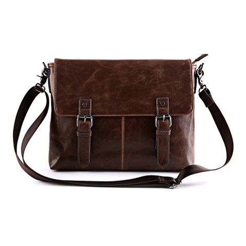 [40% OFF] Stylish Metal And Buckle Design Men's Briefcase | Rosegal