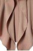 Lapel Neck Long Sleeve Solid Color Trench Coat -  