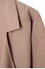 Lapel Neck Long Sleeve Solid Color Trench Coat -  