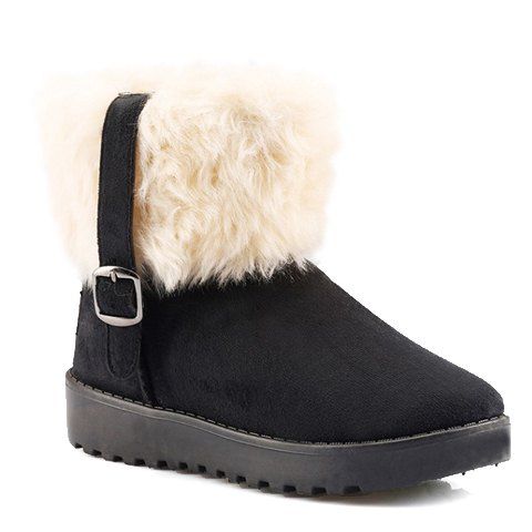designer fur snow boots
