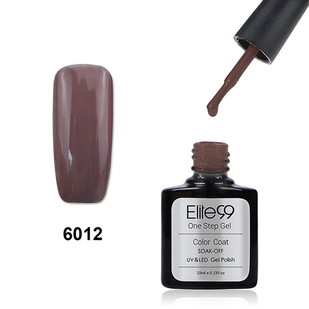 

Elite99 One Step Gel Polish 3 In 1 UV LED No Need Base Top Coat 10ml, Brown