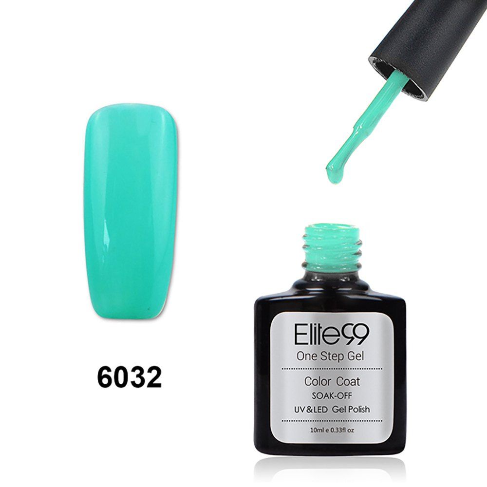 

Elite99 One Step Gel Polish 3 In 1 UV LED No Need Base Top Coat 10ml, Turquoise
