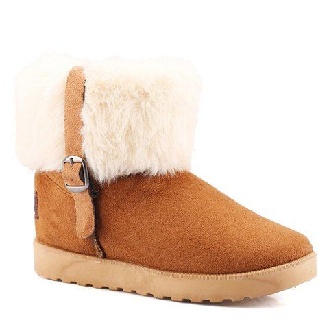 designer fur snow boots