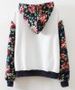 Fresh Style Colorful Spliced Hoodie For Women -  