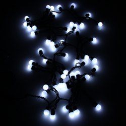 5M 50 LEDs Battery LED String Light for Home Decoration / Wedding / Holiday / Party Decoration - EU Plug -  
