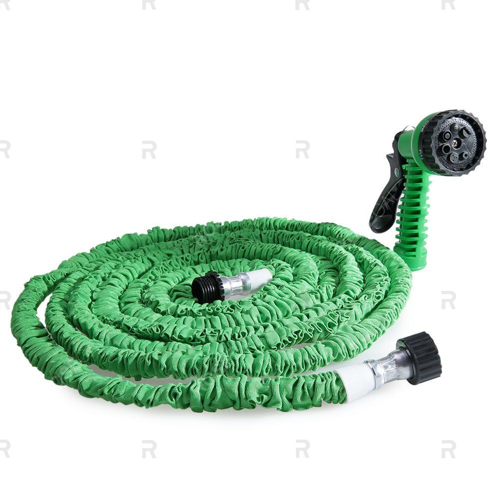 

50FT Expandable Garden Hose Pipe with 7 in 1 Spray Gun, Green;blue;green;orange