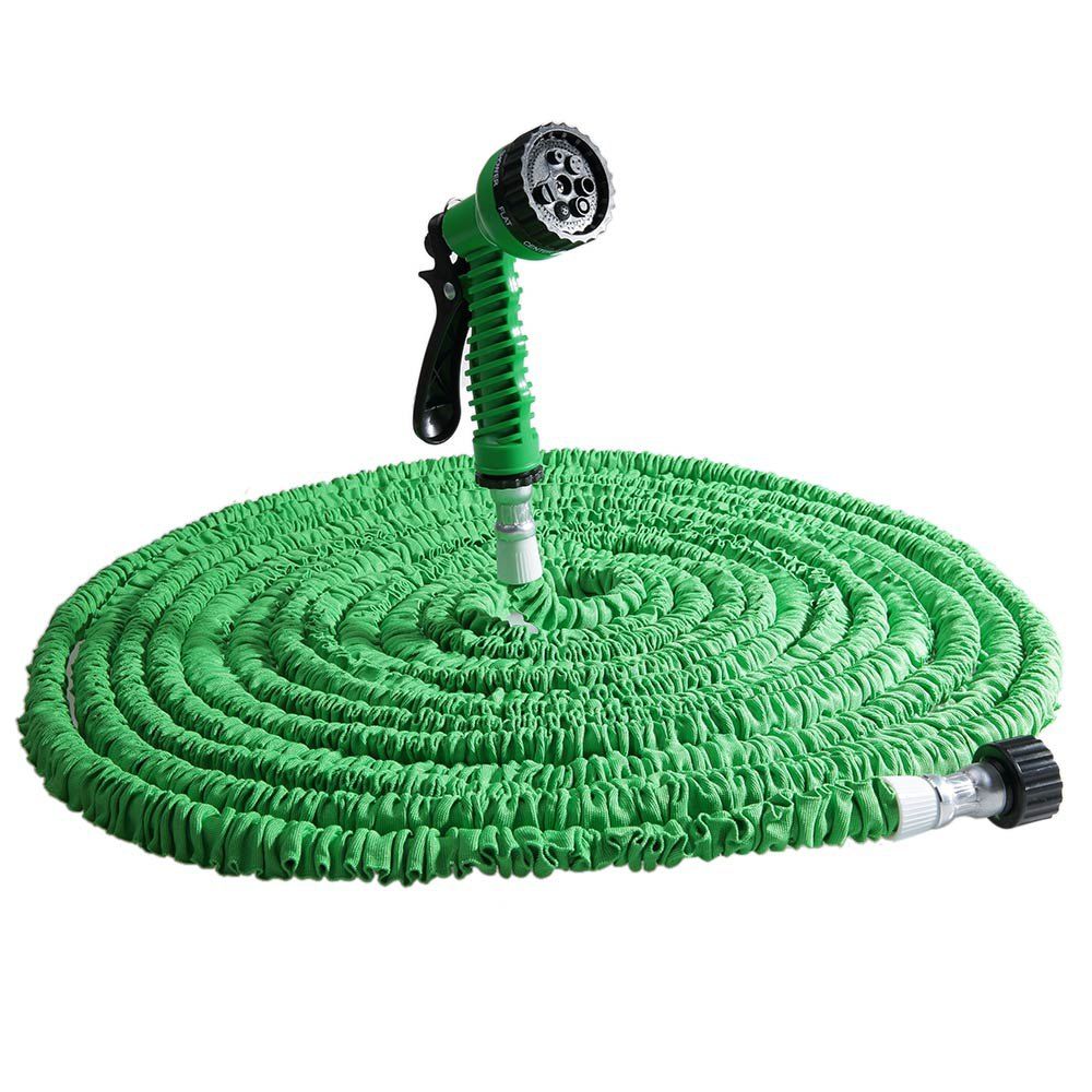 

RY - 951 125FT 7 Modes Expandable Garden Water Hose Pipe with Spray Gun, Green