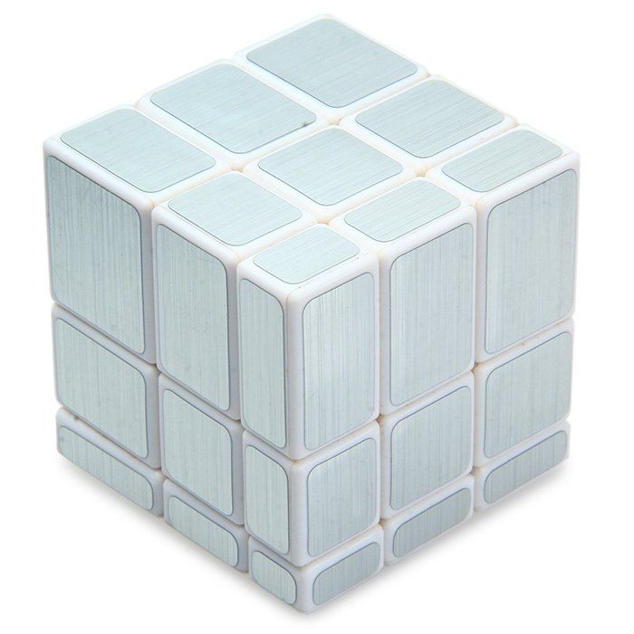 

Irregular Magic Cube 58MM 3 x 3 x 3 Solid Color Brain Teaser Educational Toy, Silver
