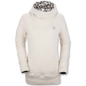 

Stylish Inner Floral Printed Hooded Sheathy Pullover Hoodie For Women, Off white