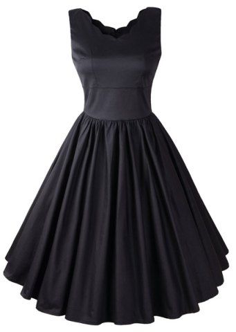 sleeveless neck dress rosegal midi line solid dresses sammydress
