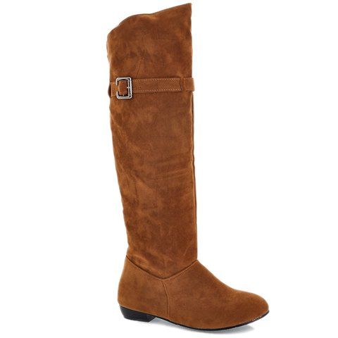 knee high pull up boots