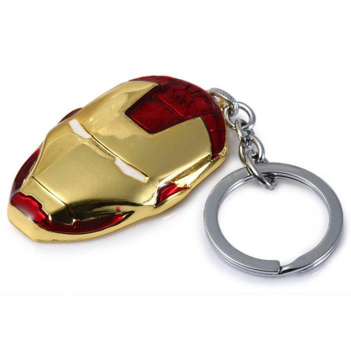 

Portable The Avengers-Iron Man Style Metal Key Chain Cool Props, Gold